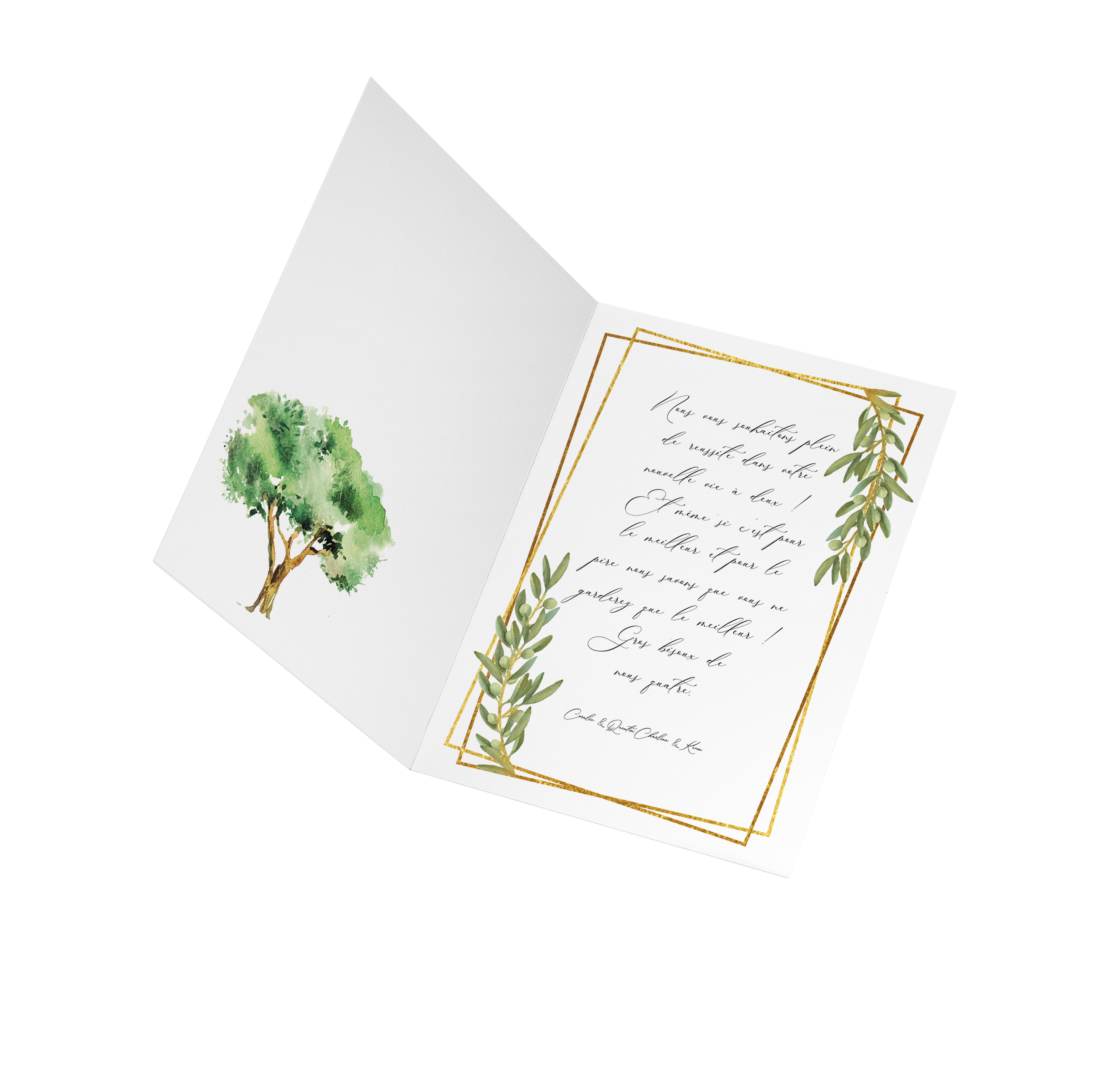 Mockup invitation mariage – rendu final papeterie bohème