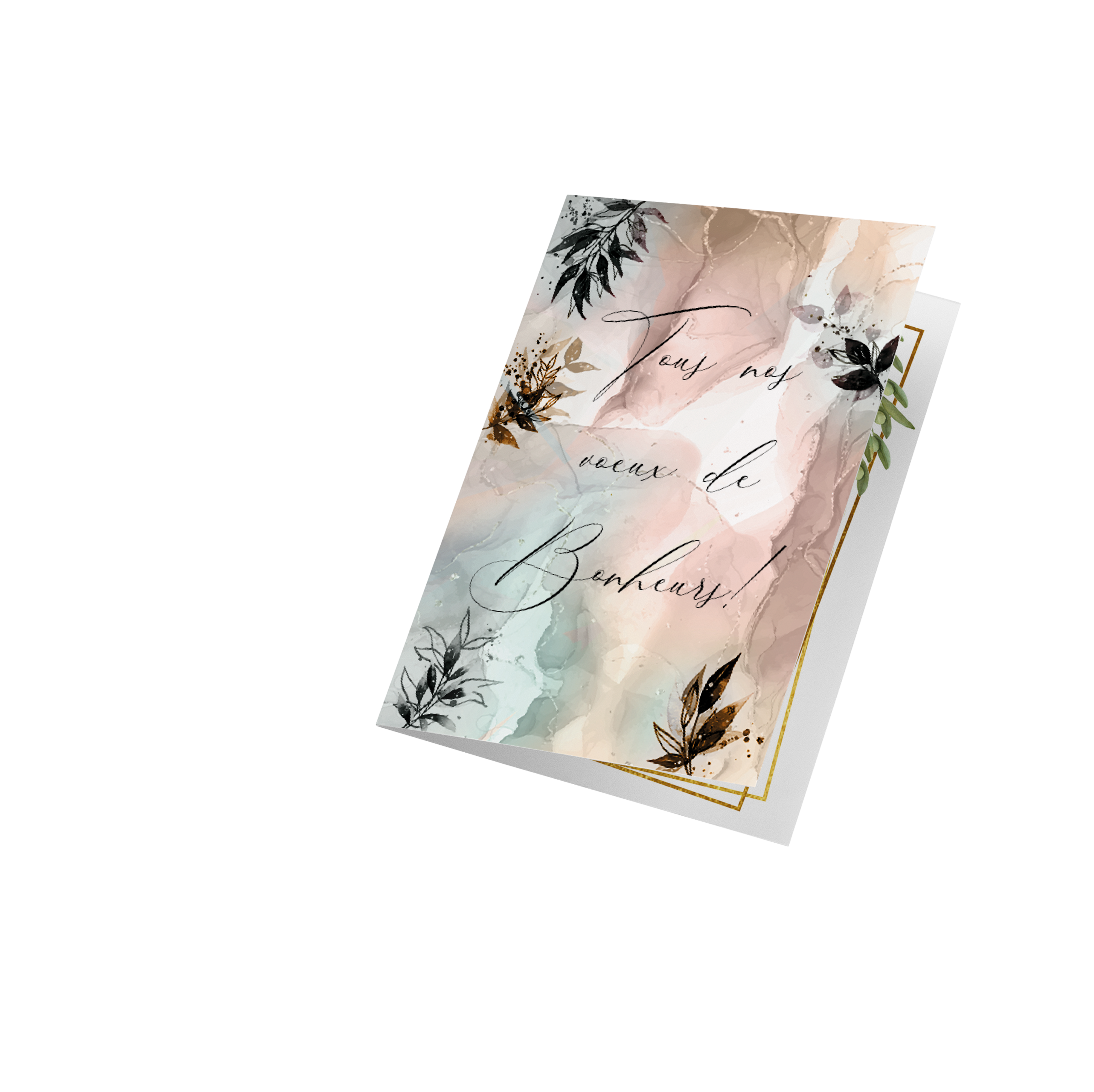 Carte d'invitation mariage – design bohème chic par Holisticrea