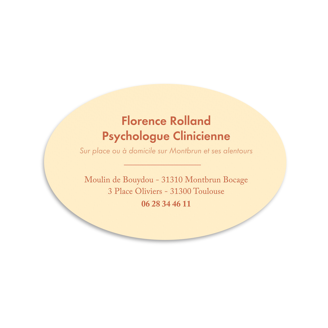 Impression cartes de visite personnalisées pour psychologue