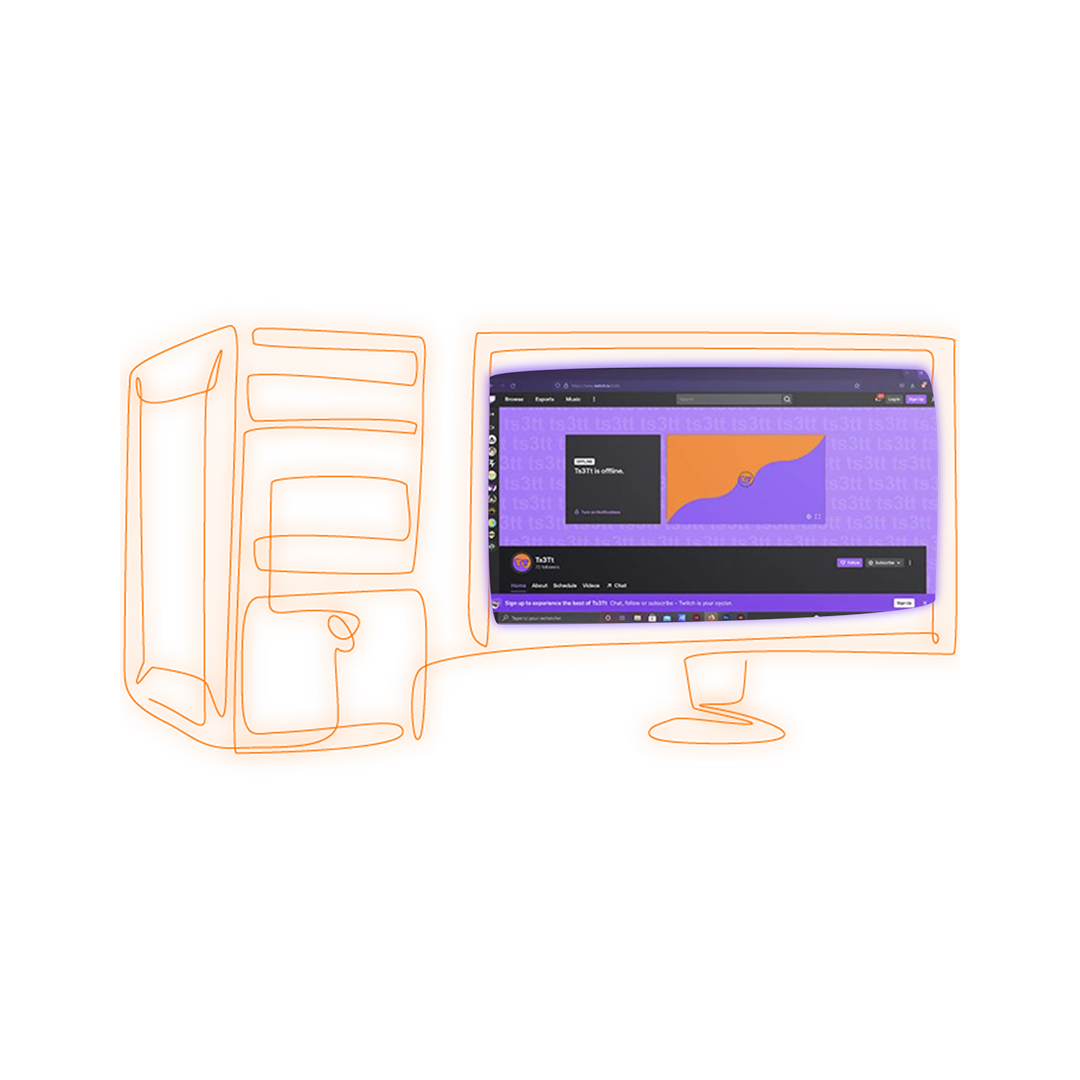 Mockup logo TS3T sur écran – déclinaison identité digitale