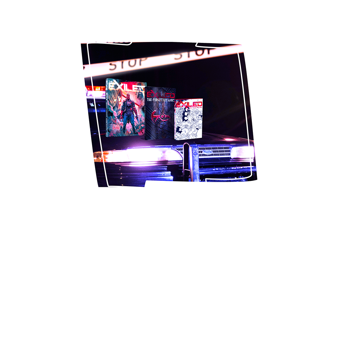 Tableau illustratif The Exiled – art digital et mise en scène