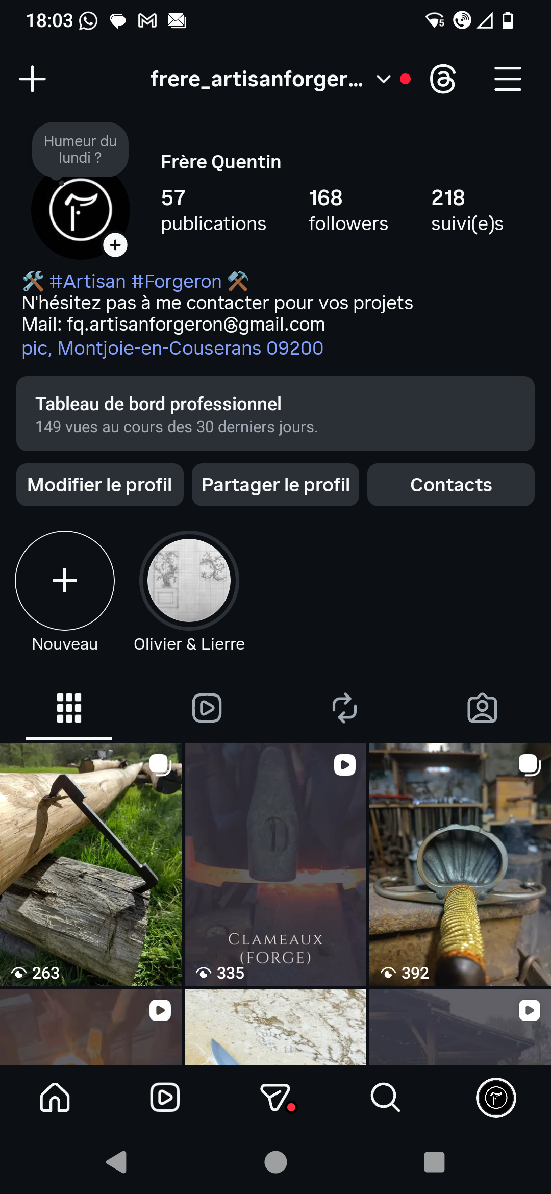 Stratégie Instagram pour Forger une identité – résultats consulting