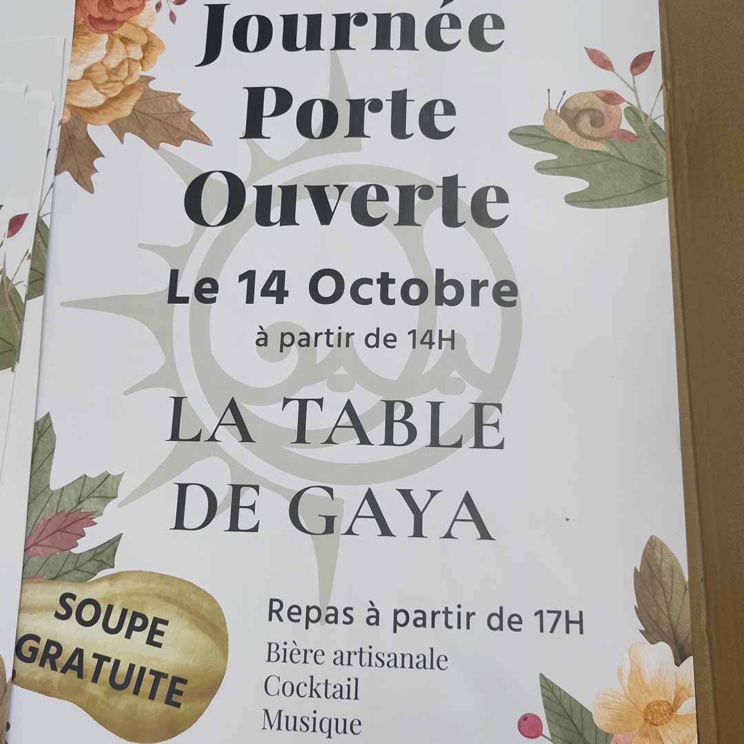 Campagne publicitaire La Table de Gaya – supports visuels