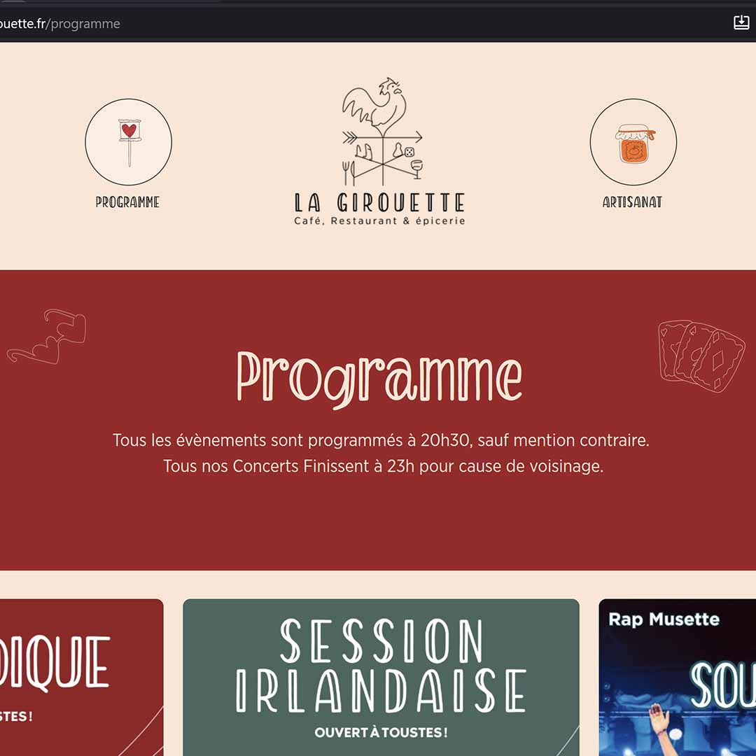 Site vitrine créé pour client – design épuré et moderne
